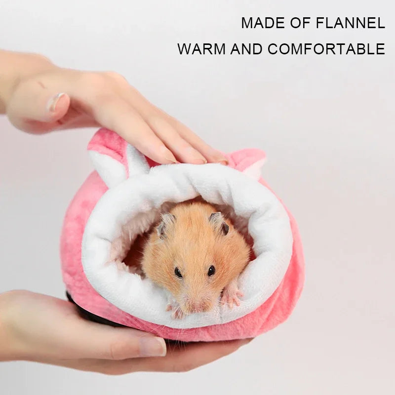 Hamster Cotton Nest Pet Warm Winter Supplies Winter Sleeping Bag House Small Fossa Gold Silk Bear House Mouse Nest Sleeping Bag