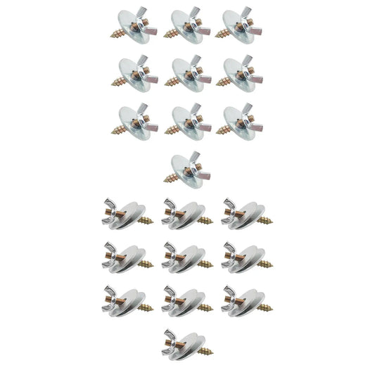 10 Pieces M5*30 Bird Perches Fitting Screws Nut Kits Bird Cage Screws Nut Screw Mount Kits for Rack Building Wood Birds Perch