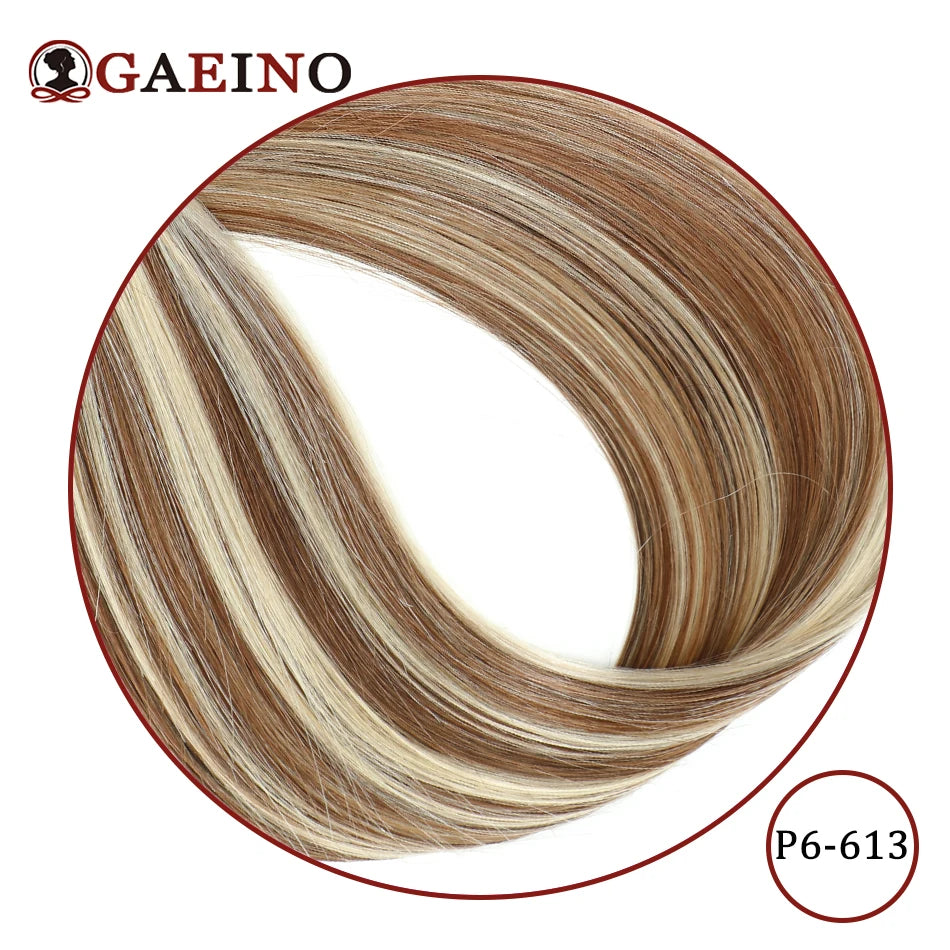 Straight Hair Bun Elegant Donut Chignon With Elastic Rubber Band Hairpiece Golden Blond Real Human Hair Extensions For Women