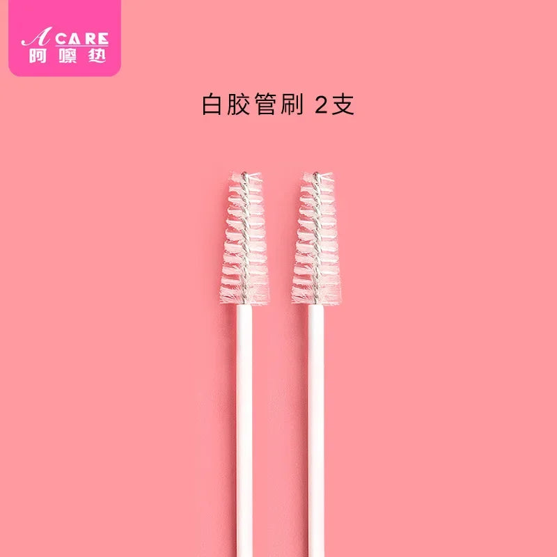 DX01/Straw brush/A1PQ9-Easy to Use Gap Cleaning Brush Makeup Brush Small Brush Portable with Brush Head Cleaning Utensil