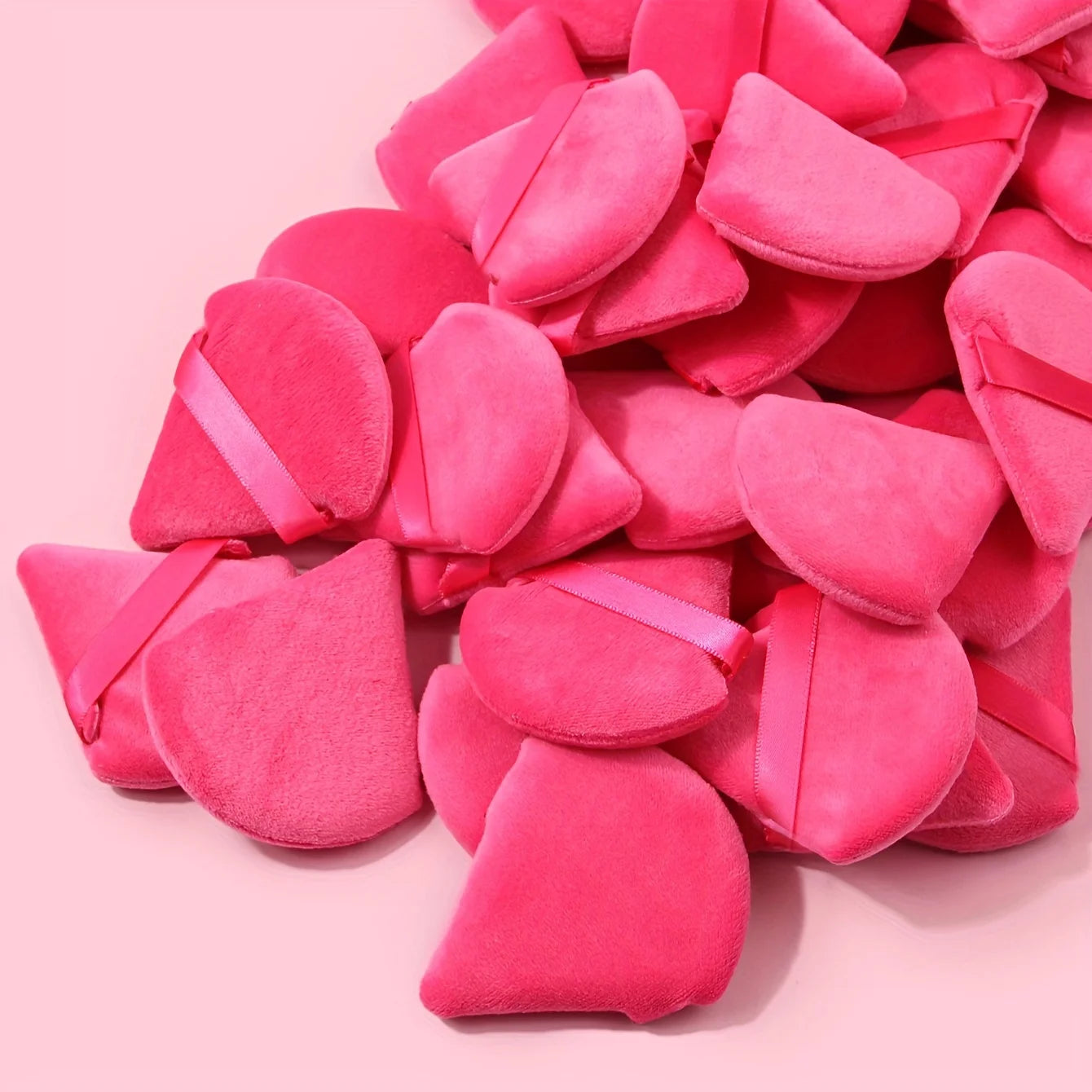 100 Pieces Triangle Powder Puff Set for Loose Powder and Liquid Cosmetics Soft Plush Makeup Application Tool