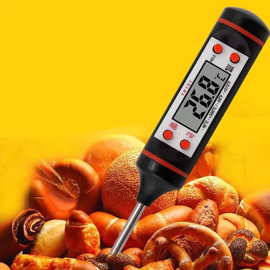 Home Kitchen Cooking Food Temperature Gauge Digital Meat Temperature Gauge Barbecue Electronic Oil Temperature Gauge