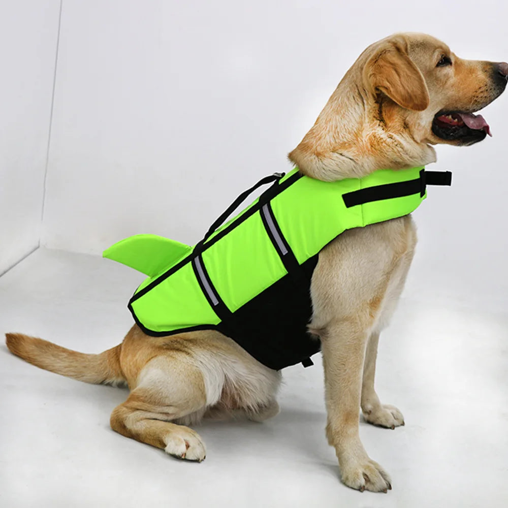 Dog Life Jacket with Rescue Handle, Reflective Dog Harness Life Vest for Swimming Boating Puppy for Small Medium Large Dogs