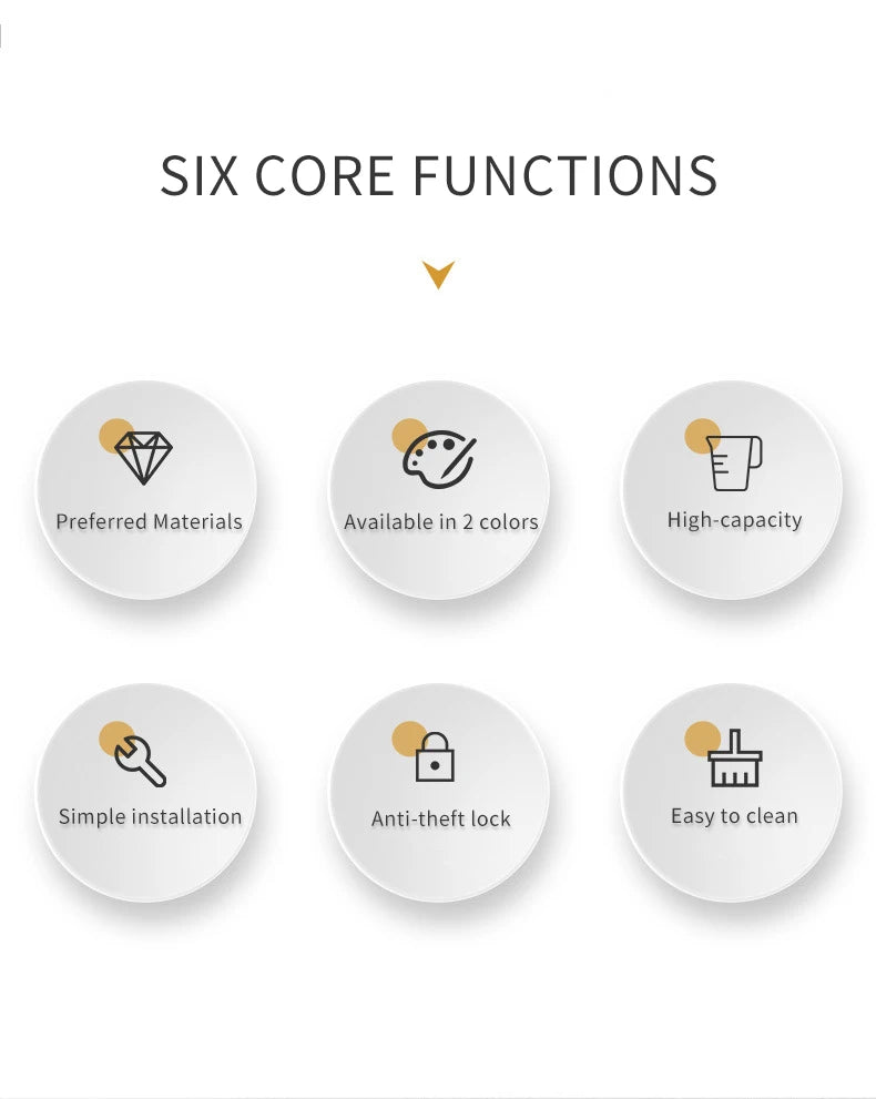 Wall Mounted Hotel Shampoo and Shower Gel Dispenser with Hand Sanitizer Box and Manual Soap Dispenser