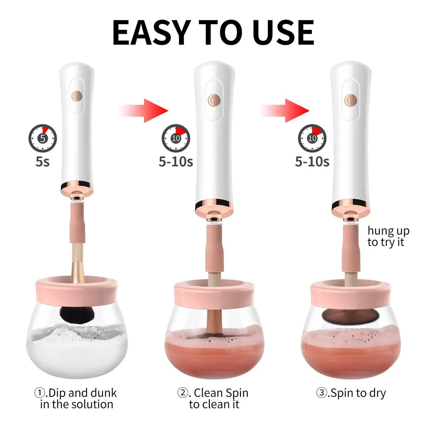 Professional 1PC Electric Makeup Brush Cleaner Fast Drying