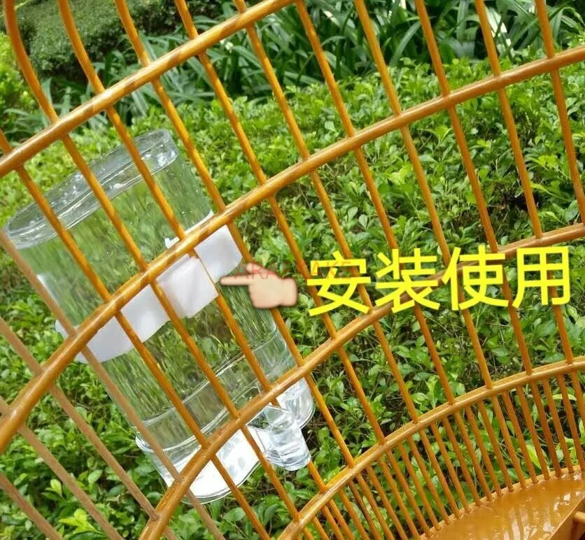 2PCS Automatic water dispenser for birds, bird pot, cup box, can, food can, birdcage