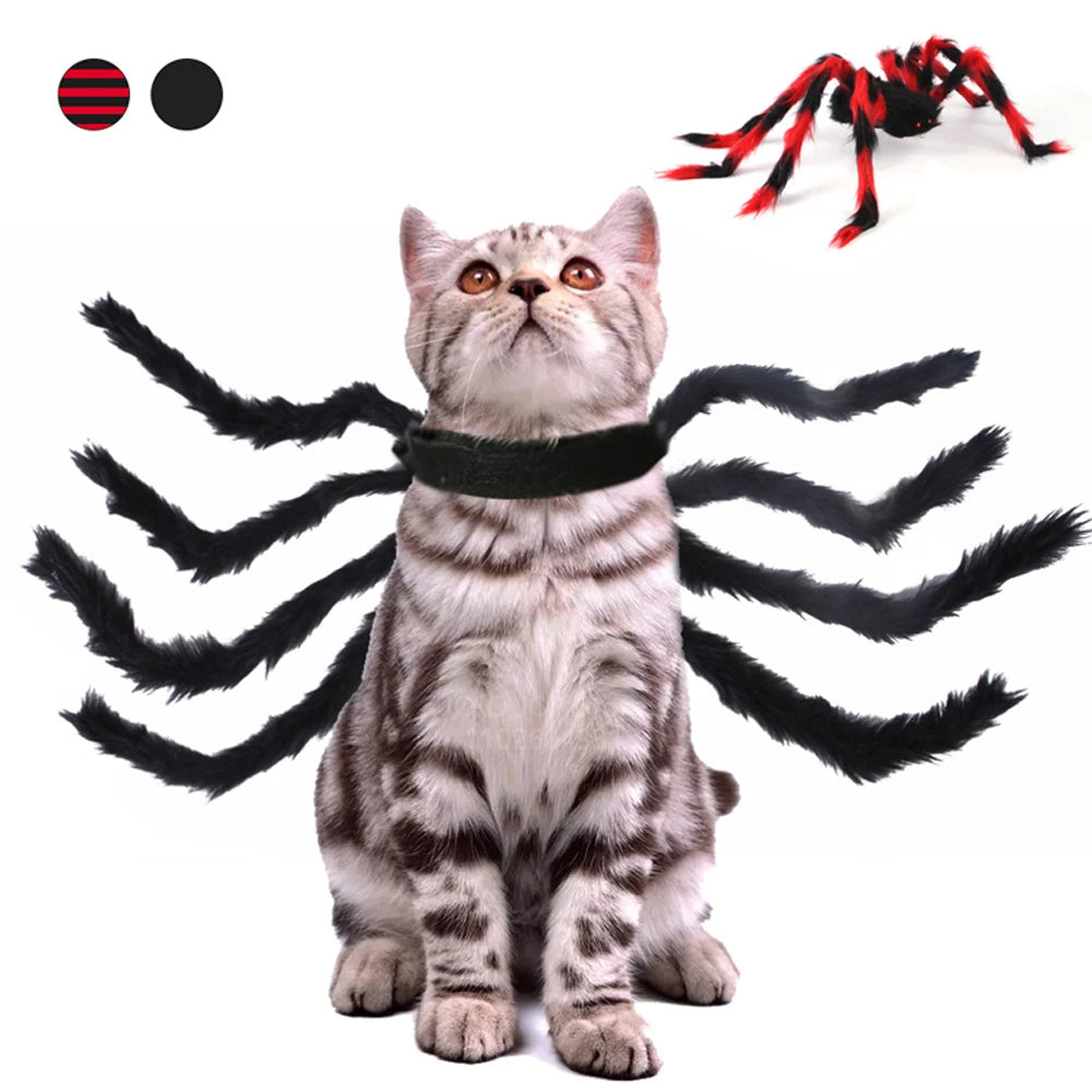 Halloween Cute Pet Clothes Black Bat Wings Spider Harness Costume Cosplay Cat Dog Halloween Party for Pet Supplies