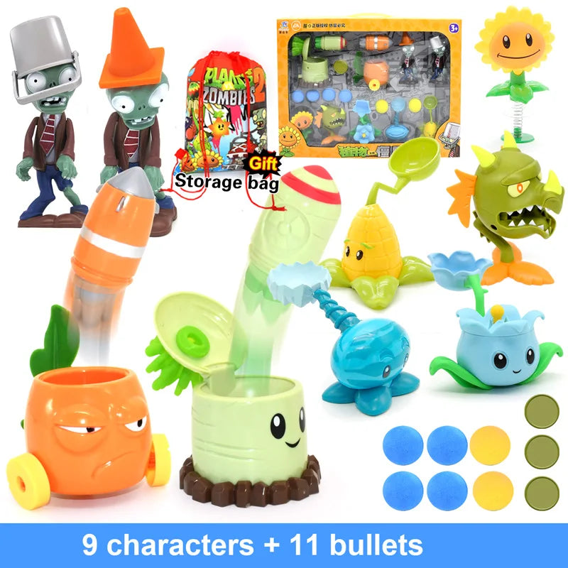 Plants vs Zombies 2 Full Set Toys Pea Shooter and Friends Role Play Action Figures for Kids