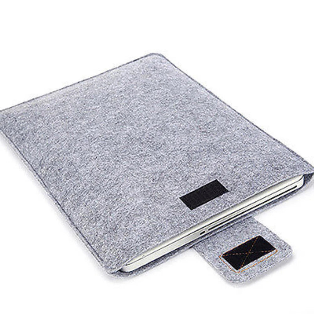 Funda de fieltro delgada para tableta, funda protectora para MacBook Air Pro de 11, 13 y 15 pulgadas, bolsa de almacenamiento para tableta de color sólido