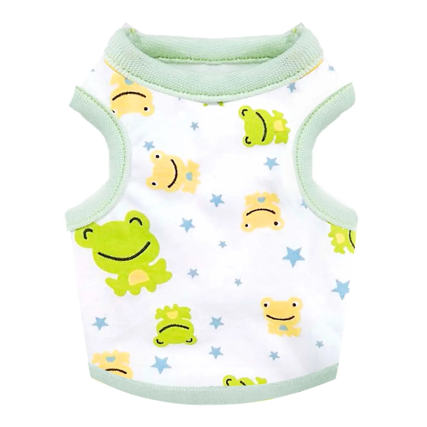 Summer Dog Vest Cute Cartoon Print Breathable Thin T-Shirt for Small Medium Dog Fashion Chihuahua Yorkshire Vest Pet Clothes