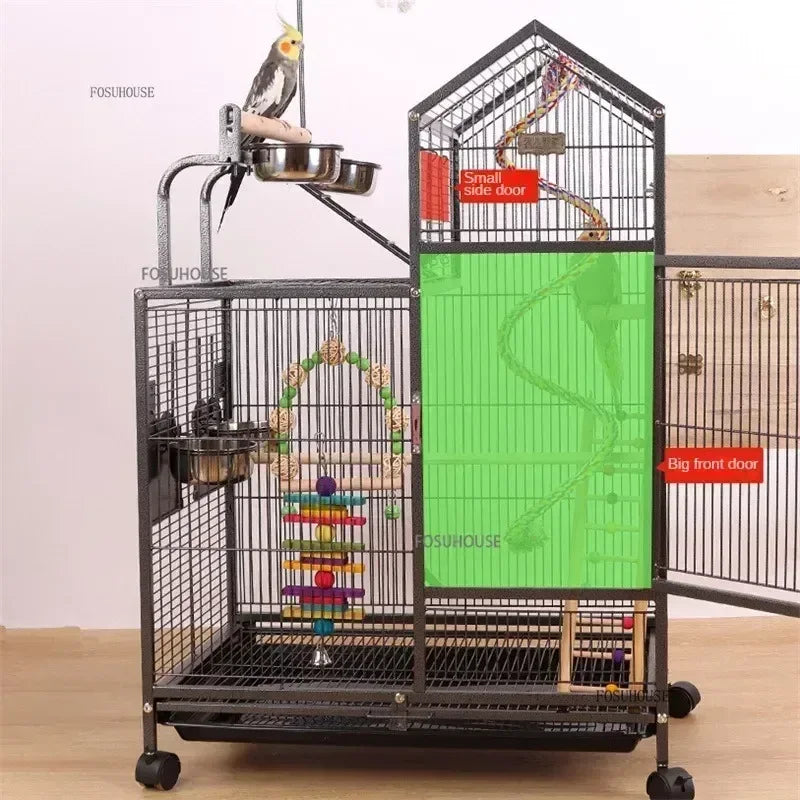 Indoor Starling Canary Pet Fences Outdoor Aesthetic Bird Carrier  Decorative Bird Cages Large Parrot CageSpecial Breeding Cage W