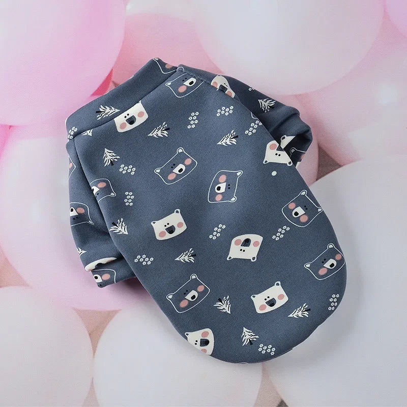 Chihuahua Dog Sweatshirt Puppy Cat Pullover Dogs Small Dog Hoodie Coat Winter Warm Pet Clothes for Bulldog