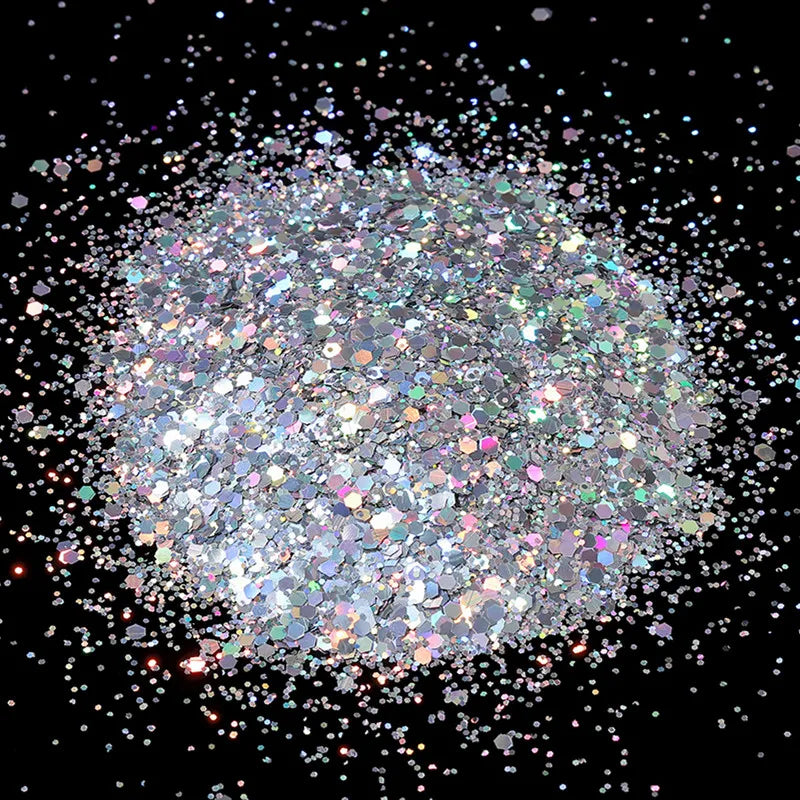 10g Holographic Hexagon Chunky Glitter for Epoxy Resin Art
