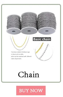5 Meters/Lot 3 Size Stainless Steel Polishing Necklace Chains