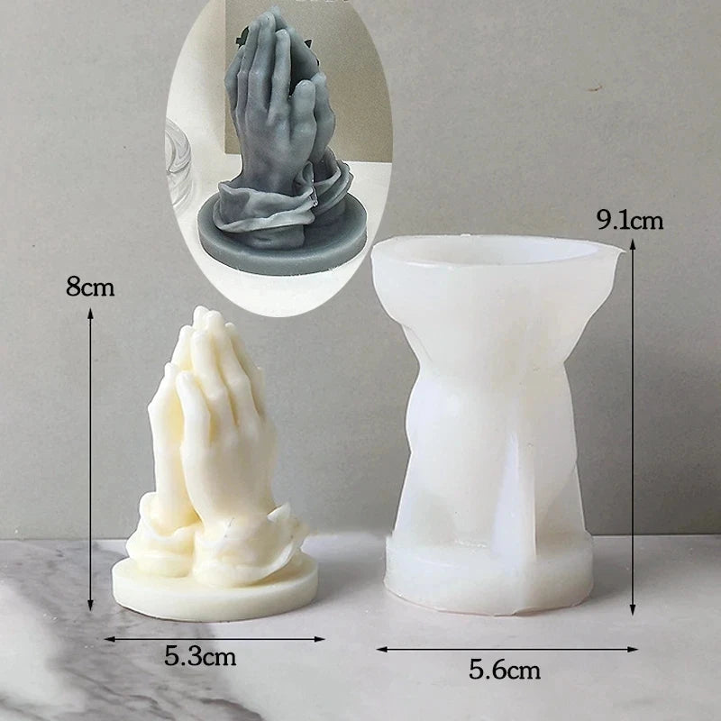 3D Middle Finger Silicone Candle Mold for DIY Crafts and Gifts