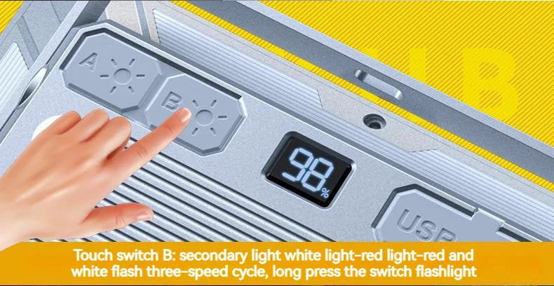 Portable High Power LED Camping Tent Light Rechargeable Waterproof Emergency Lantern for Outdoor Adventures