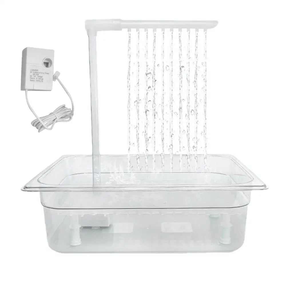 Parrot Bath Tub bird automatic bathtub With Multiple Faucets Automatic Shower Bathtub For Small Medium Parakeet Cleaning Bath