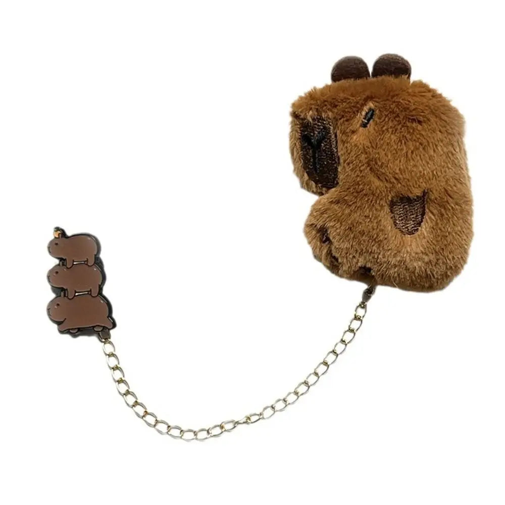Chain Star Capybara Brooch Kawaii Lapel Pin Unisex