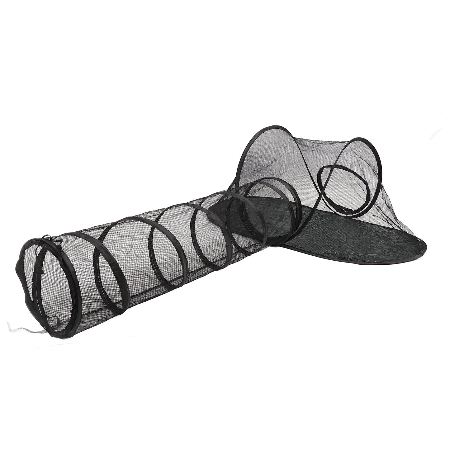 Outdoor Pet Tent with Tunnel Oxford Mesh Cloth Breathable Collapsible Large Space Portable Pet Outdoor Play Tent for Dogs Cats