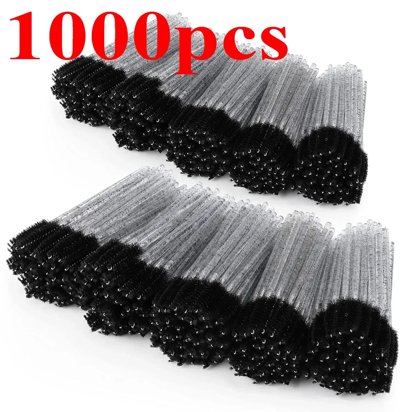 500 or 1000 Pieces Disposable Mascara Wands Eyelash Brush Spoolies for Eyebrow and Eyelash Extensions Colorful Beauty Tools