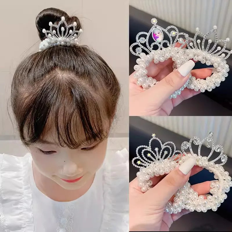 New Fashion Pearl Crown Princess Hair Bands for Girls