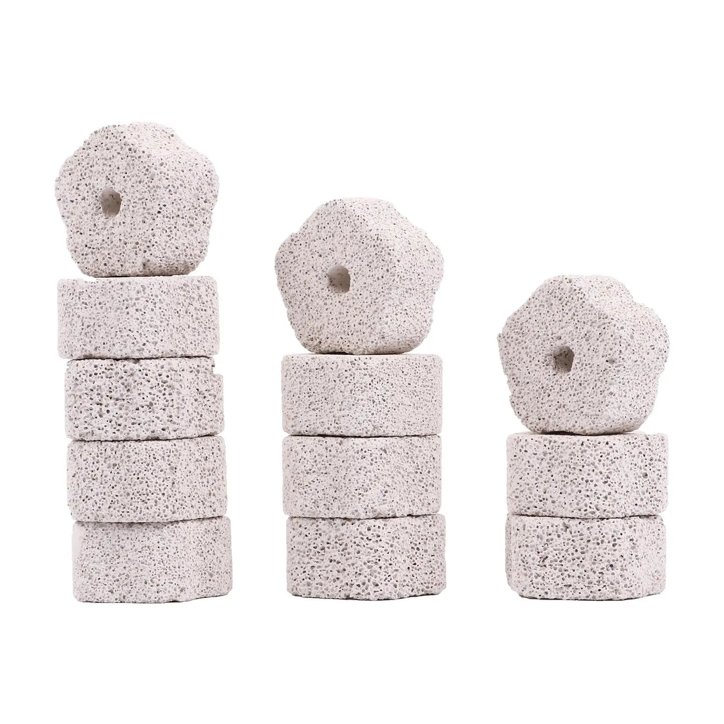 12 Pcs Molar Stone Pet Chew Toys Volcanic Rock Teeth Grinder for Hamster Rabbit Mineral 4x2cm Safe Chew Bright Color Creative