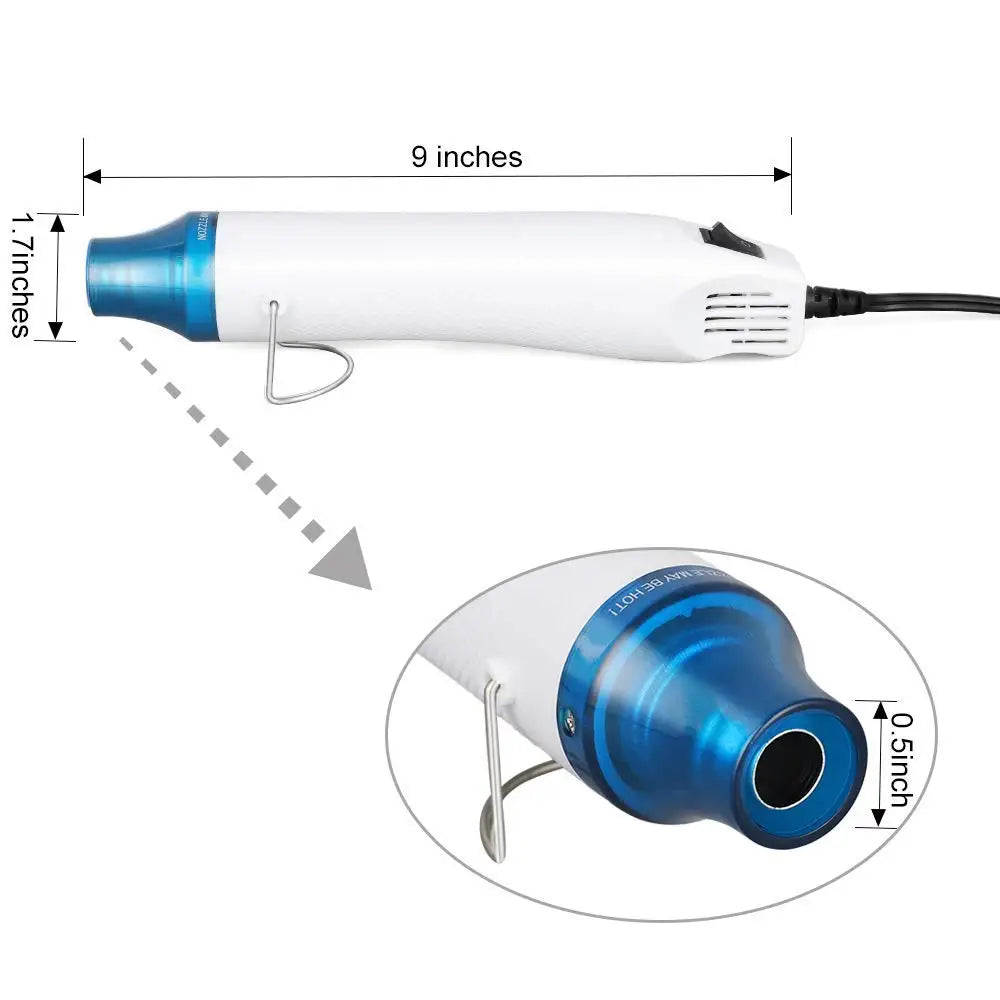 Hot Air Gun 220V/110V Heat Gun for DIY Crafts and Wax Melting