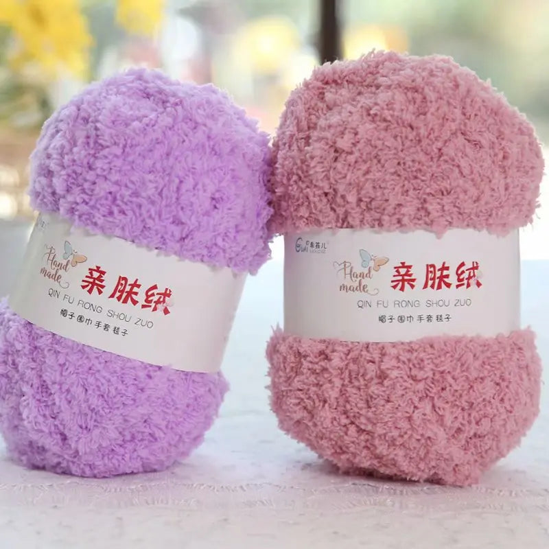 50g/Set Chenille Yarn Soft Coral Velvet for Knitting DIY