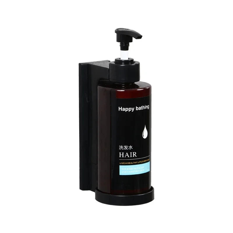 Wall Mounted Hotel Shampoo and Shower Gel Dispenser with Hand Sanitizer Box and Manual Soap Dispenser