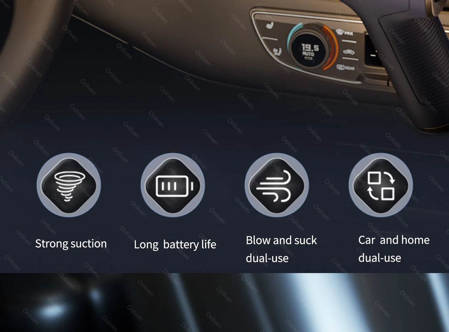 98000PA Portable Handheld Car Vacuum Cleaner Mini Wireless Strong Suction USB for Home and Car Cleaning