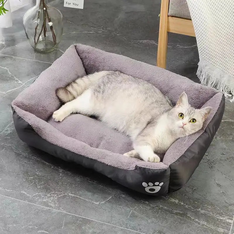 Large Pet Cat and Dog Bed Soft PP Cotton Waterproof Nest