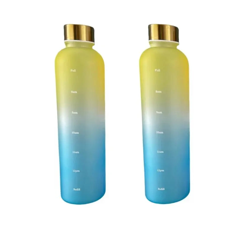 1L Bottle With Time Marker 32 OZ Motivational Reusable Leakproof BPA Free