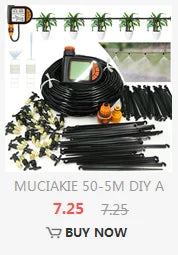 Garden Smart Timer Irrigation Set 5-50M 1/4 inch IPX5 Waterproof Automatic Watering Controller for Lawns and Plants