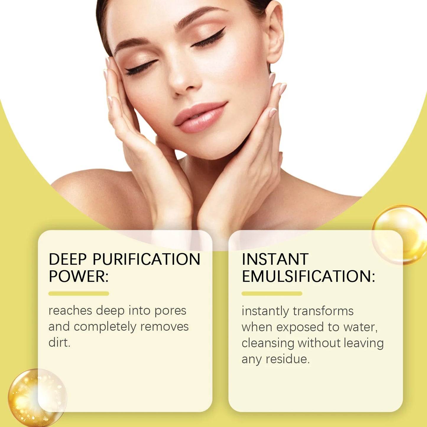 Hoygi Gentle Makeup Remover Oil for Sensitive Skin Refreshing Facial Cleanser with Natural Ingredients