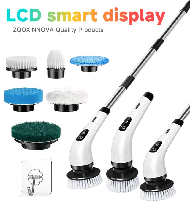Cordless Electric Spin Scrubber for Home Cleaning Multipurpose Brush for Kitchen Bathroom and Toilet