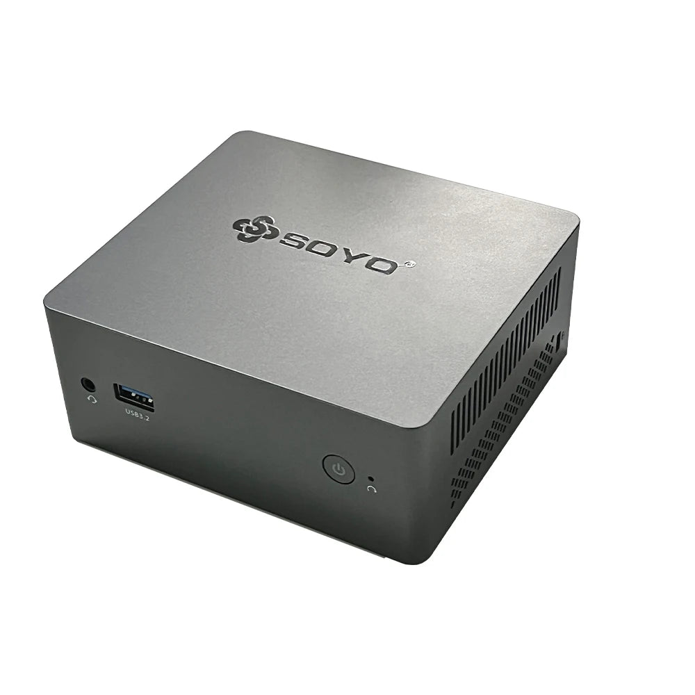 Mini PC SOYO M2PLUS: 8/16 GB de RAM, 256/512 GB de SSD, Intel Celeron N100, Windows 11 Pro: compacta e ideal para el hogar, la empresa y los juegos