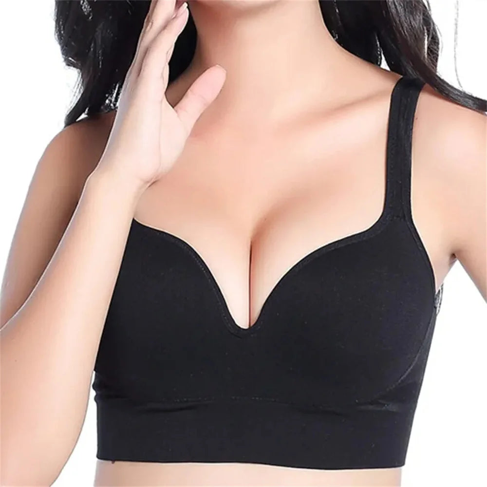 Women Seamless 3D Bra Camisole Underwear M L XL Black Ventilate Shock-Proof Crop Top Sports Fitness Yoga Casual