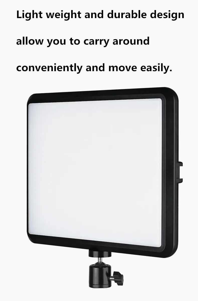 8/12 Inch LED Photography Video Light Panel Kit With Tripod