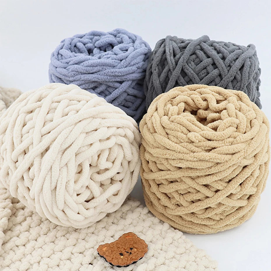 QJH Chunky Blanket Knitting Yarn for Cozy Throws and Pillows