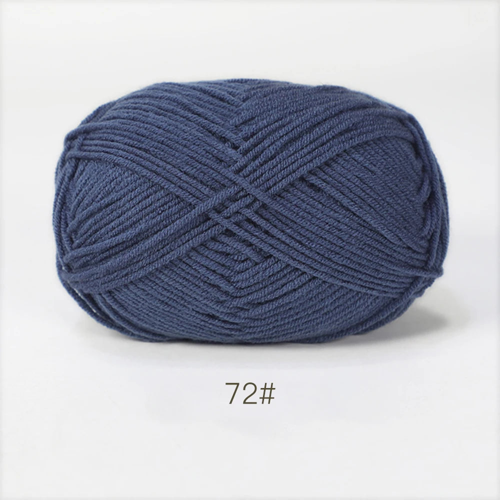 A1-1 50g Set Soft Milk Cotton Yarn for Knitting and Crochet