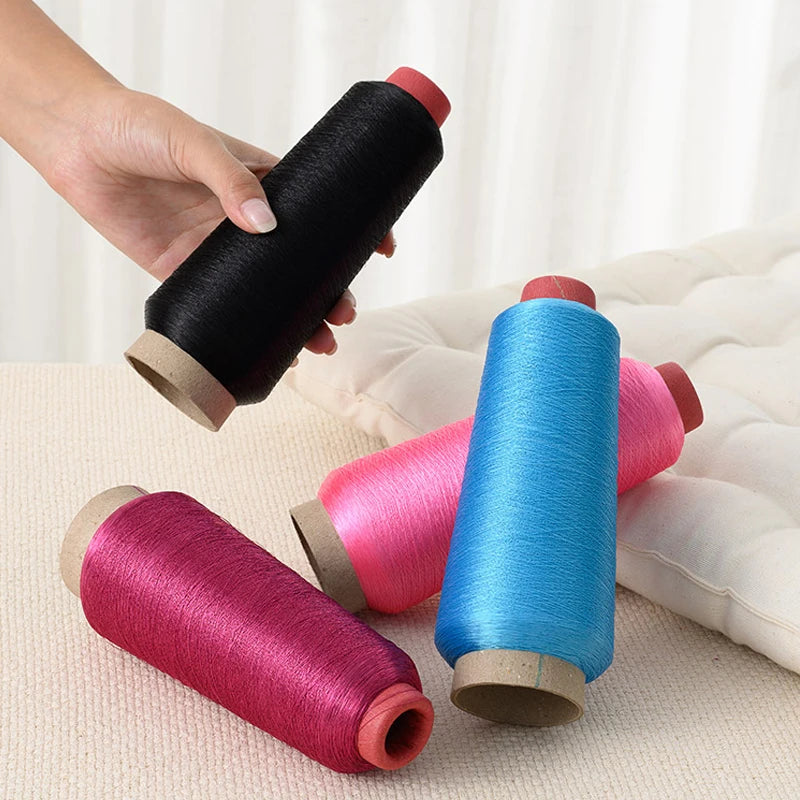 Colorful Computer Embroidery Cross Stitch DIY Bright Silk Metallic Yarn 3200M