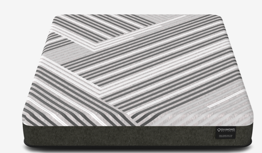 Diamond Mattress Siesta 10" Foam Cooling Medium Mattress - Gray