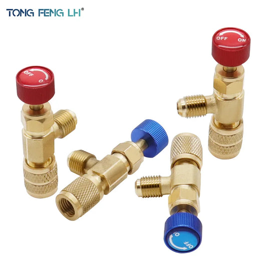 1PC Air Conditioner plus Safety Liquid Valve R410 R22 Refrigerant Vacuum Maintenance Switch R22 Detection Tool