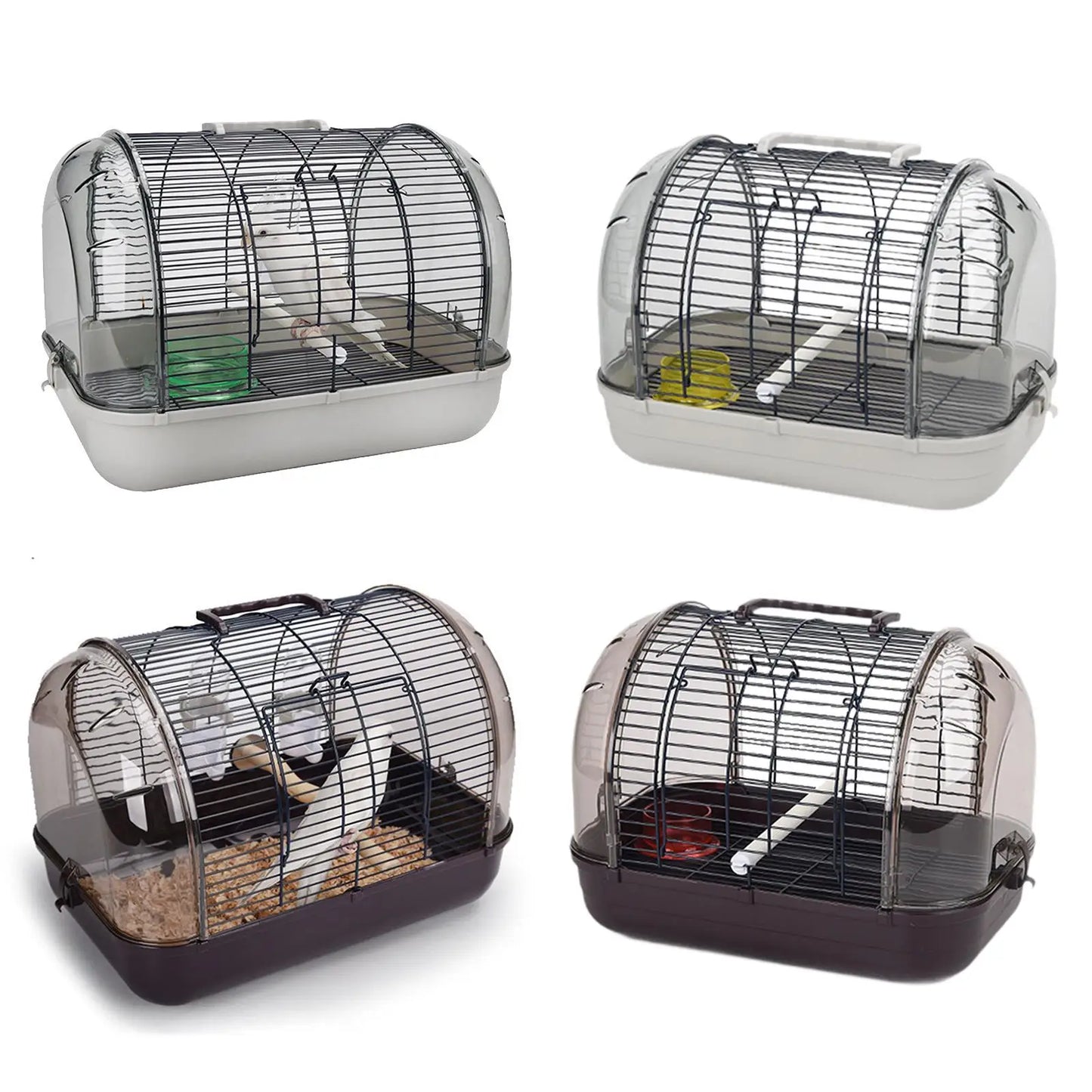 Villa Bird Cage and Handle Small with Stand Stick Lightweight Bird Carrier for Parakeets Parrot Small Birds Parrots Cockatiels