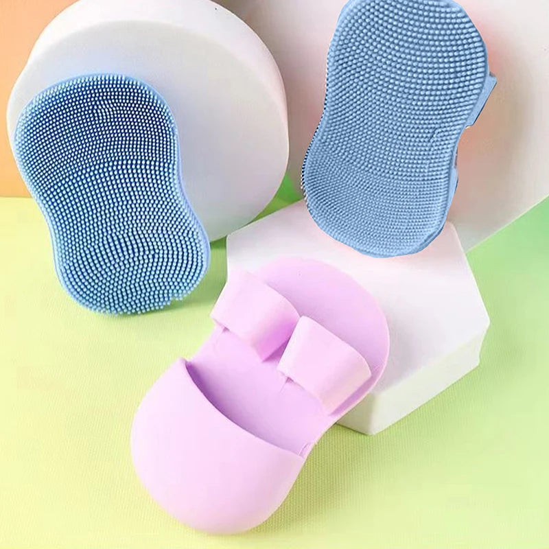 3PCS Mini Finger Face Washing Brush Soft Silicone Face Brush Nose Clean Remove Makeup Wash Facial Cleansing Cosmetic Brush Tool