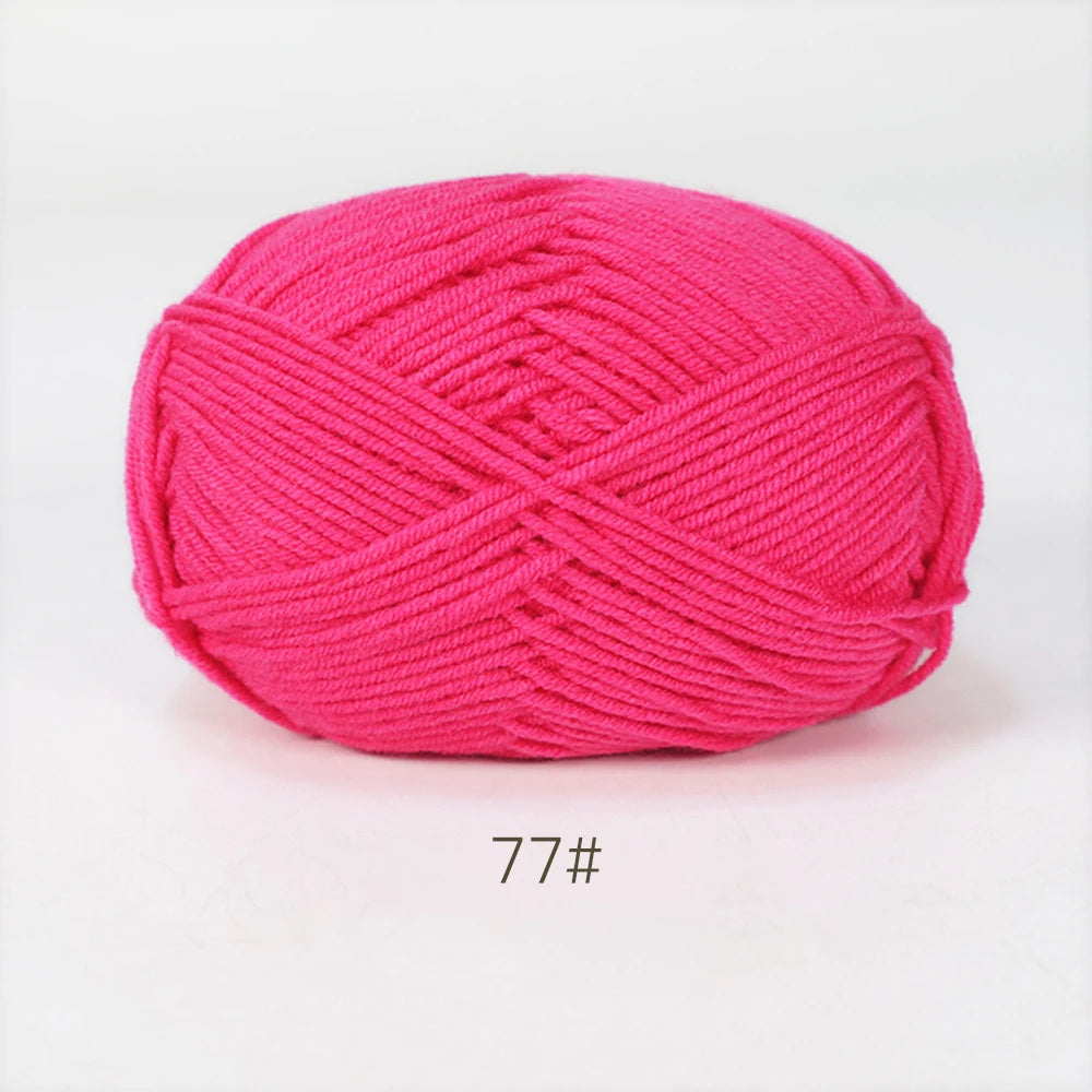 A1-1 50g Set Soft Milk Cotton Yarn for Knitting and Crochet