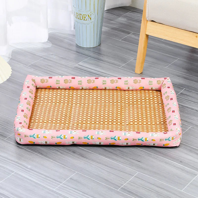 Summer Mat Kennel Cat Nest Summer Dog Kennel Pet Supplies Teddy Small Dog Bed Mat Universal All Seasons