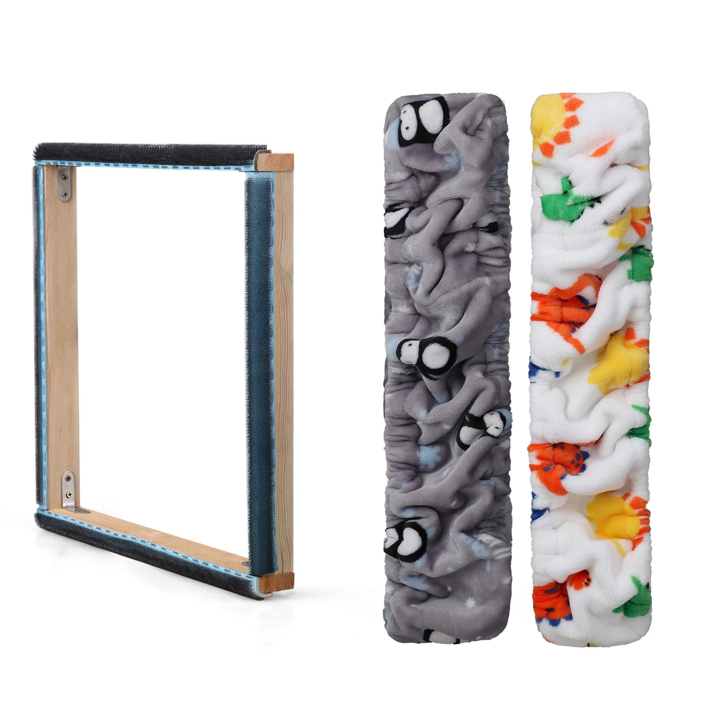 Square Wooden Embroidery Hoop Gripper Strips for Punch Needle Frame Sewing Quilting and DIY Projects