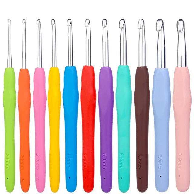 BUDDUR Crochet Knitting Needles Kit With Storage Bag And Blunt Needle Set