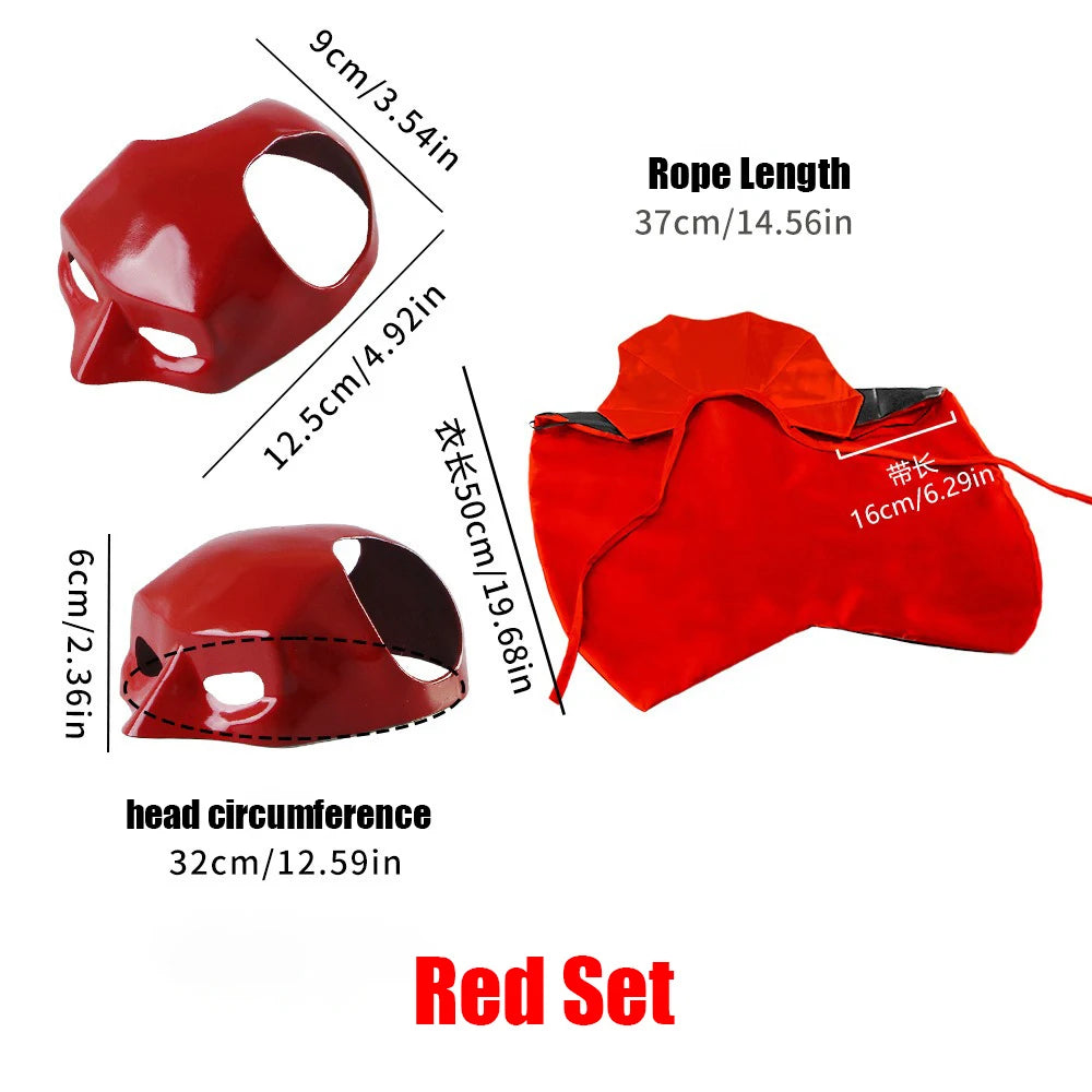 Halloween Vampire Pet Costumes Couture Set with Mask Cape for Cats Dog Halloween Festival Set Dress Up Pet Parties Cloak Clothes